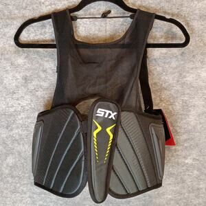 STX Stallion 200 Rib Pad Medium Black Lacrosse Beginner Protective Gear